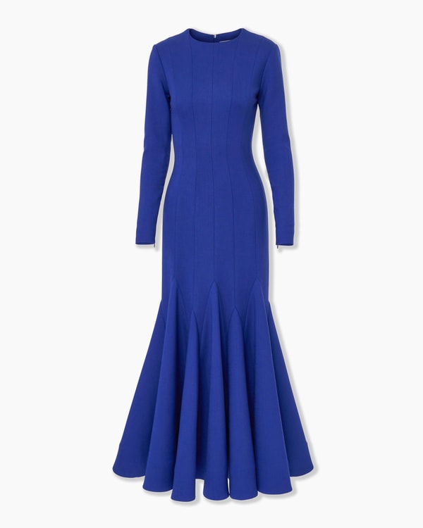 Midi Dress with Godets